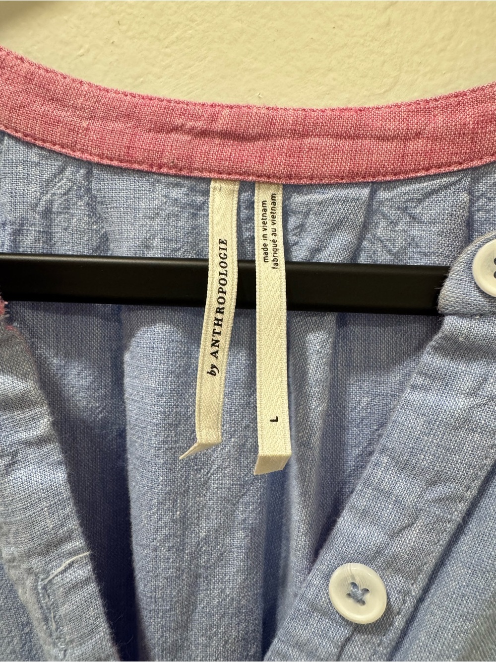 Anthropologie Linen Short Sleeve Maxi Dress Women's Large Blue Green Colorblock - Picture 9 of 16